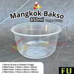 Mangkok Bakso Plastik 700ml 850ml 999ml Polos FU 25pcs