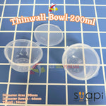 Thinwall Bowl 200ml SUAPI Tutup Sambung 25pcs