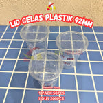 Lid Gelas Aqua 75mm 50pcs