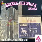 Kantong Kresek Bening PEX Bawang Saola 35x63