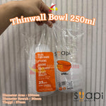 Thinwall Bowl 250ml SUAPI Tutup Sambung 25pcs