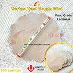 Kertas Nasi Coklat Bunga Mini Biru Diameter 19cm Elang Mas Biru 100pcs