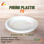 Piring Plastik P9 PET IDEAL 50pcs