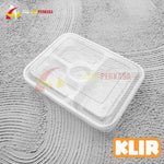 Thinwall Tray Bento Sekat 3 + Tempat Sambal 25pcs + Tutup