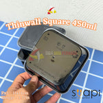 Thinwall Square 450ml Hitam SUAPI 25pcs