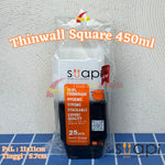 Thinwall Square 450ml Hitam SUAPI 25pcs