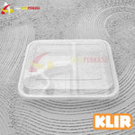 Thinwall Tray Bento Bintang 4 KLIR 25pcs + Tutup