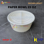 Paper Bowl 650ml IMP + Inner Tray + Tutup 25Pcs