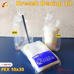 Kantong Kresek Bening PEX Bawang Saola 10x30