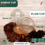 Sundae Cup SIP / Ice Cream Cup 8 oz + Tutup Dome @50 Pcs (SIP 78.5)