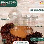 Sundae Cup SIP / Ice Cream Cup 8 oz + Tutup Dome @50 Pcs (SIP 78.5)
