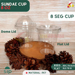 Sundae Cup SIP / Ice Cream Cup 8 oz + Tutup Dome @50 Pcs (SIP 78.5)