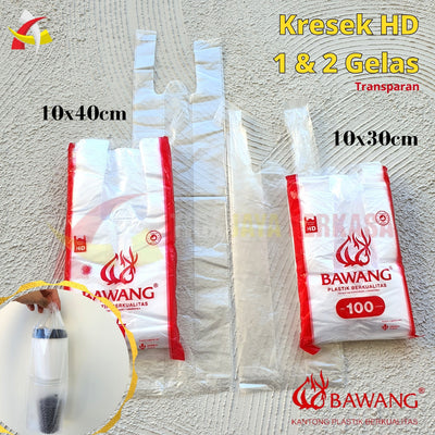 Kantong Plastik Kresek HD 1 Gelas 2 Gelas Bawang 100gr