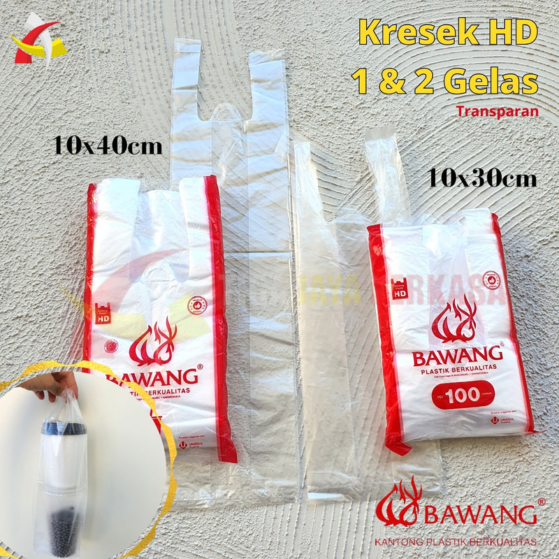 Kantong Plastik Kresek HD 1 Gelas 2 Gelas Bawang 100gr