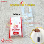 Kantong Plastik Kresek HD 1 Gelas 2 Gelas Bawang 100gr