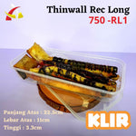 Thinwall Klir Rectangle Long (RL1) 750 KLIR 25pcs