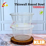 Thinwall Klir Round Bowl 1000ml 25pcs