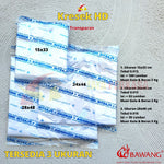 Kantong Kresek Transparan uk 15 24 28 Merk Bawang Garis Biru isi 200gr