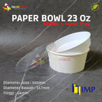 Paper Bowl 650ml IMP + Inner Tray + Tutup 25Pcs