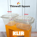 Thinwall Klir Square 150ml 25pcs