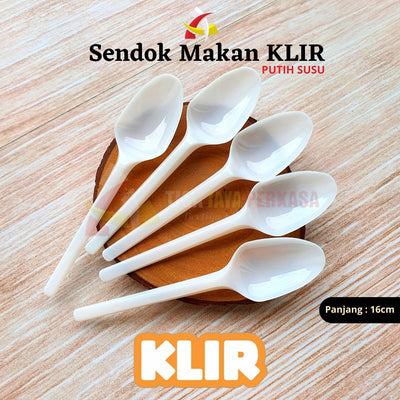 Sendok Makan Putih Susu KLIR 100pcs