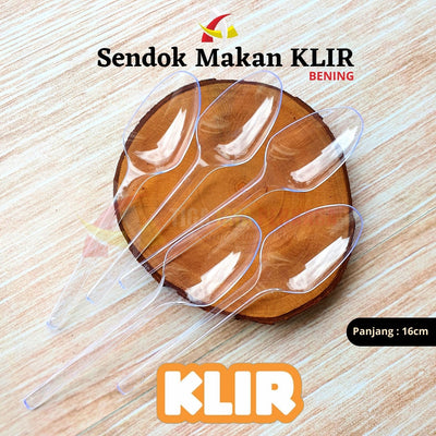 Sendok Makan Bening KLIR 100pcs