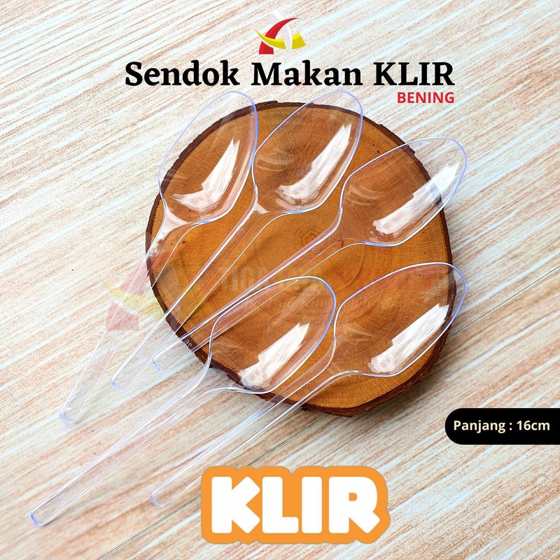 Sendok Makan Bening KLIR 100pcs