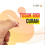 Tusuk Gigi Plastik Suapi 600Pcs