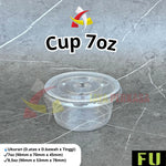 Gelas Plastik 7oz 8,5oz FU 50pcs