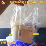 Kantong Kresek Bening PEX Bawang Saola 20x40