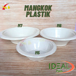 Mangkok Plastik M6 PET IDEAL 50 Pcs