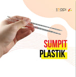 Sumpit Plastik Bening Suapi 100 Pcs