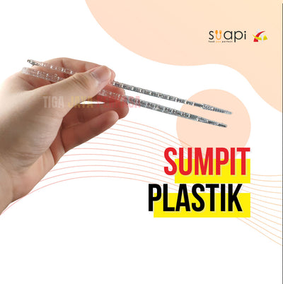 Sumpit Plastik Bening Suapi 100 Pcs