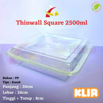 Thinwall Klir Square 2500ml 25pcs