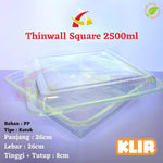 Thinwall Klir Square 2500ml 25pcs