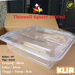 Thinwall Klir Square 2500ml 25pcs