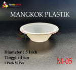 Mangkok Plastik Kecil M5 MKP 50 Pcs