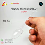 Sendok Teh Suapi Transparan 100 Pcs