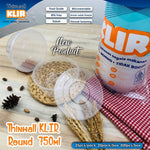 Thinwall Klir Round Bowl 750ml 25pcs