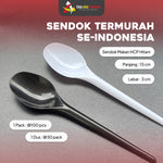 Sendok Makan Plastik HCP Super 100 Pcs