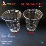 Sundae Cup SIP / Ice Cream Cup 8 oz @50 Pcs (SIP 78.5)