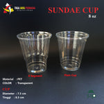 Sundae Cup SIP / Ice Cream Cup 8 oz @50 Pcs (SIP 78.5)